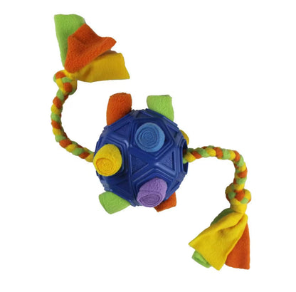 Upgrade Your Dog's Playtime with the Unbreakable Snuffle Ball - Interactive Foraging Toy for Treats and Slow Feeding